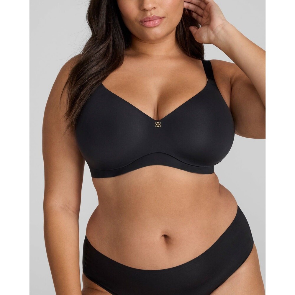 HONEYLOVE Cloud Embrace Wireless Bra Black BRBR00032 Size 42DD (E) NEW NWT
